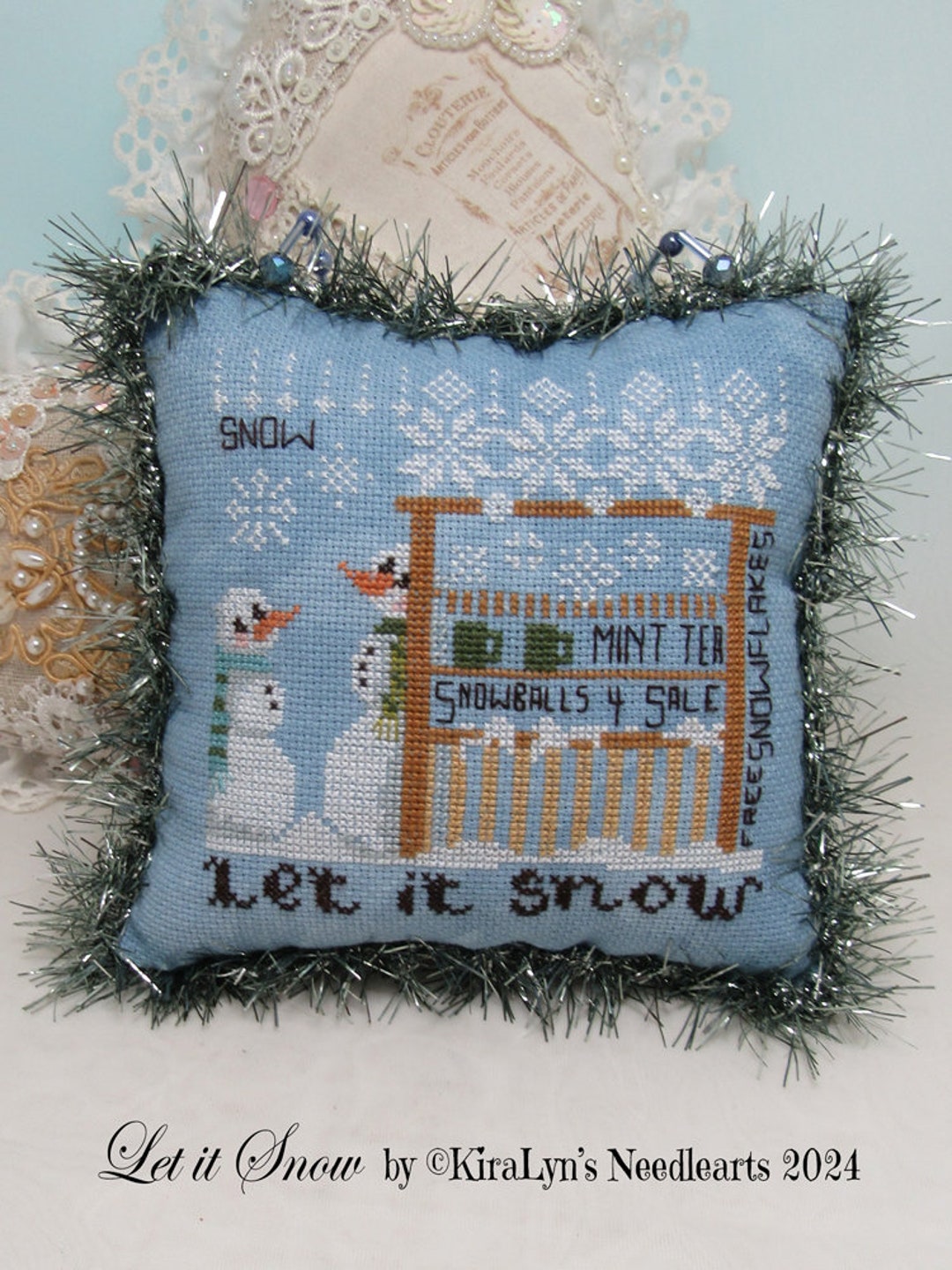 Let It Snow PDF Cross Stitch Pattern by Kiralyn's Needlearts - Etsy