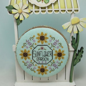 Sunflower Garden - Sunflower cross stitch pattern - pdf download by KiraLyns Needlearts