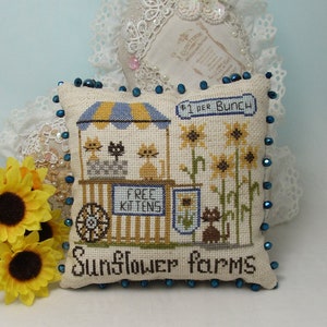 Sunflower Farms - Sunflower cross stitch pattern by KiraLyn&#39;s Needlearts