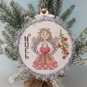 Noel Angel - Christmas cross stitch pattern - Instant pdf download - Christmas Ornaments