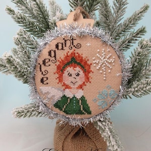 Elegant Angel - Christmas cross stitch pattern - Instant pdf download - Christmas Ornaments