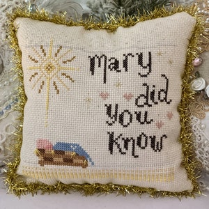 Mary Did You Know - Christian cross stitch pattern - pdf download by KiraLyn&#39;s Needlearts