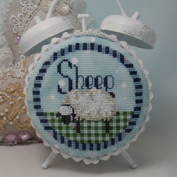 Sheep cross stitch pattern - pdf download by KiraLyn's Needlearts