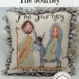 El Viaje - Patrón de punto de cruz navideño - Descarga instantánea en PDF - Adornos navideños
