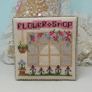 Flower Shop cross stitch pattern - pdf download by KiraLyn&#39;s Needlearts