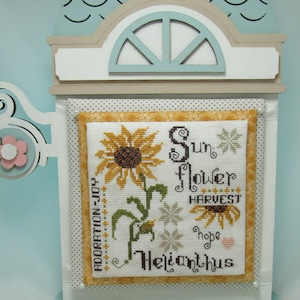 Sunflower - Sunflower cross stitch pattern - pdf download by KiraLyns Needlearts