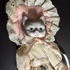 Ceramic Cat Doll Vintage - Etsy