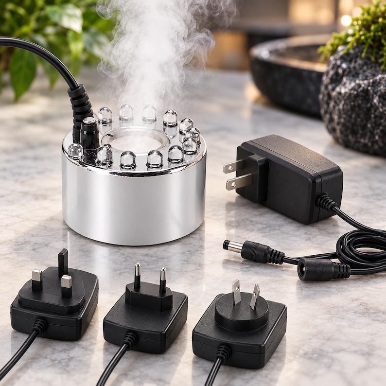 Mist Smoke Color Halloween Mist Maker LED Fogger, Witch Cauldron Smoke Machine ...