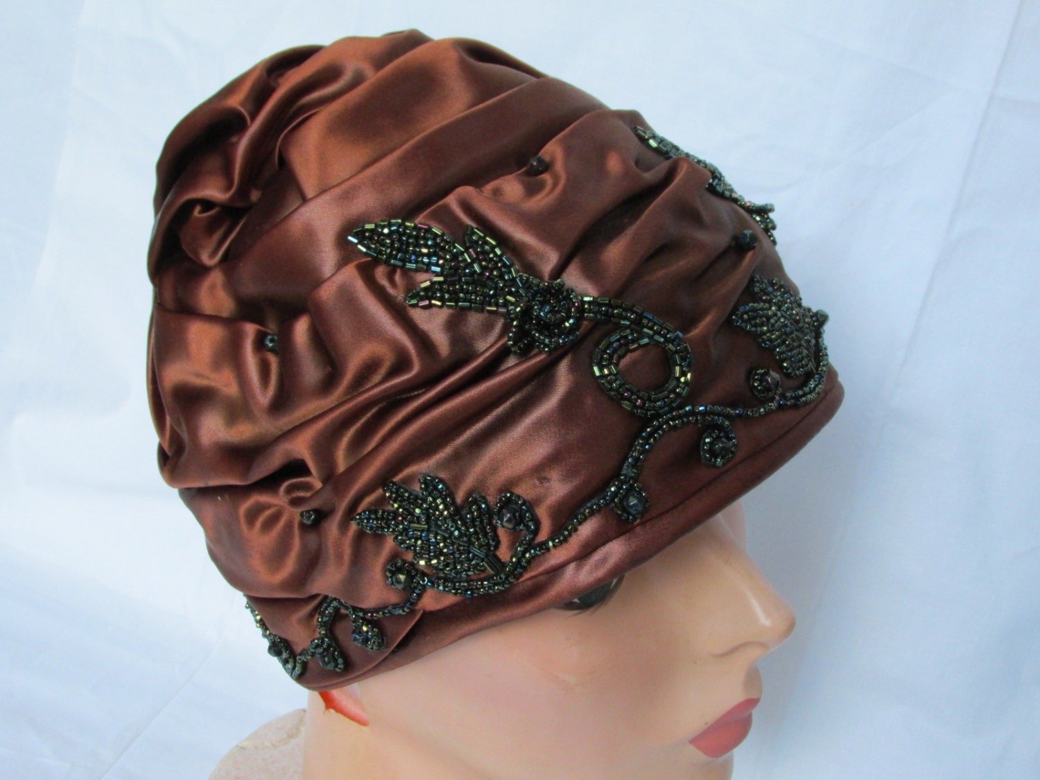 Vintage Frank M Benson - Riviera Imported velour Pillbox Hat Gorringe main image 4