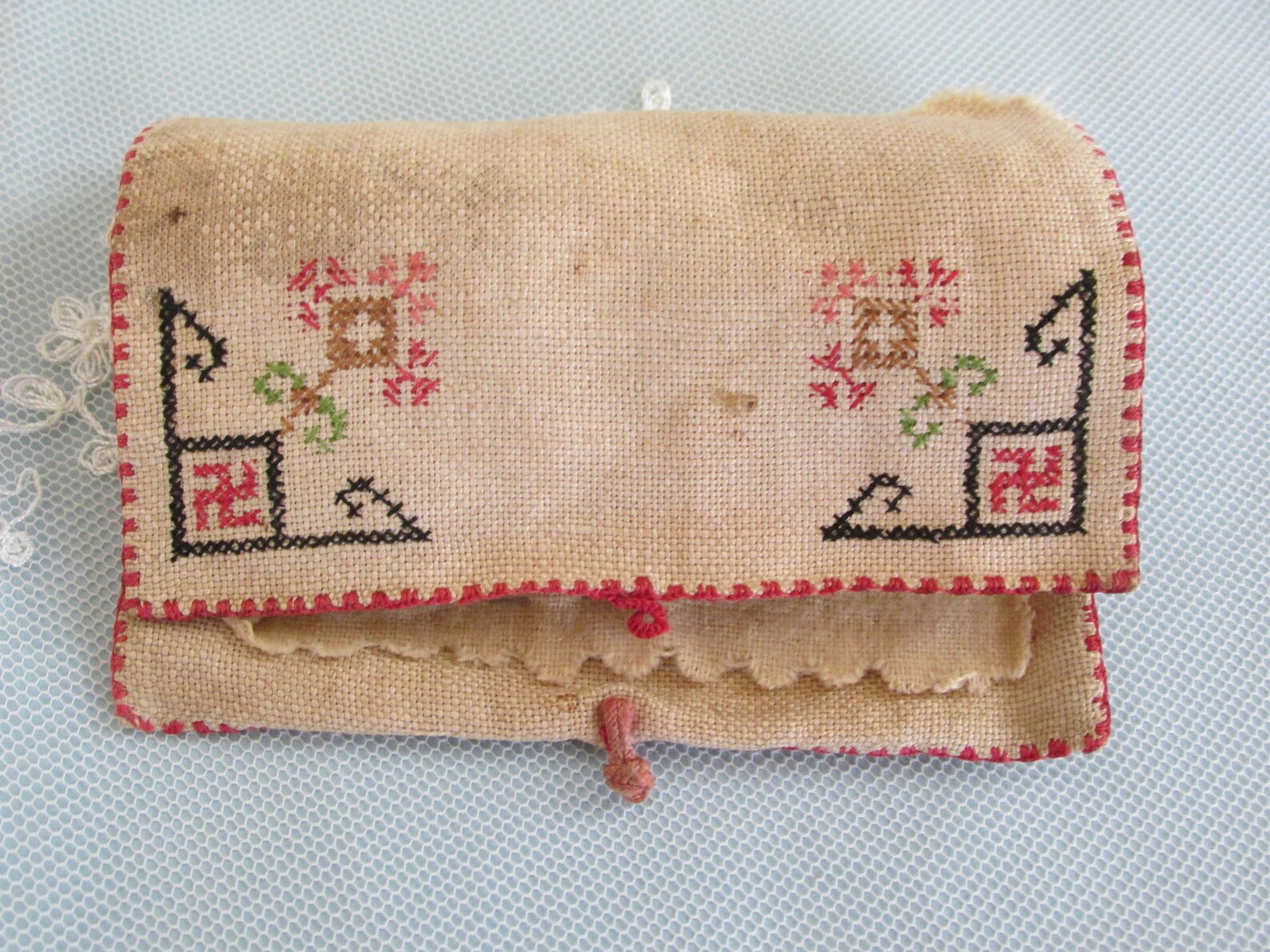 Antique Hand Embroidered Needle Case Hand Sewing Needles Etsy