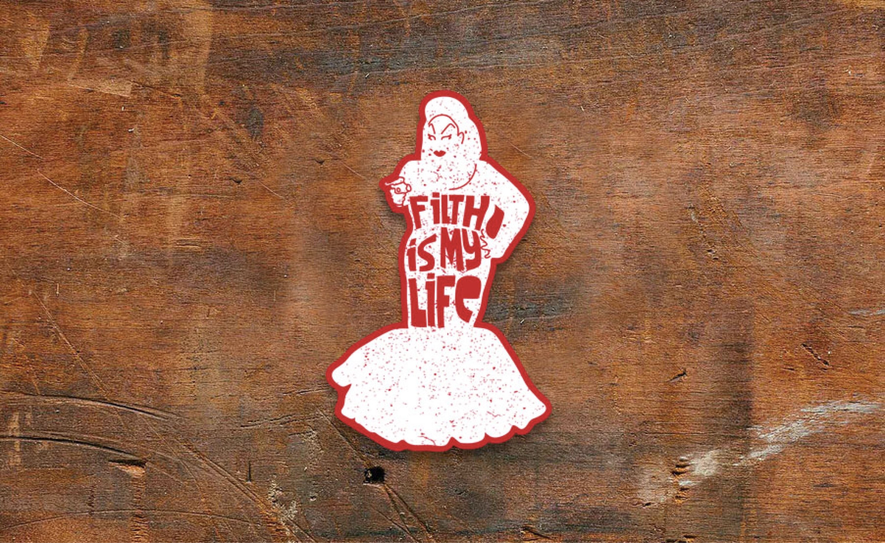 Divine filth is my life Sticker