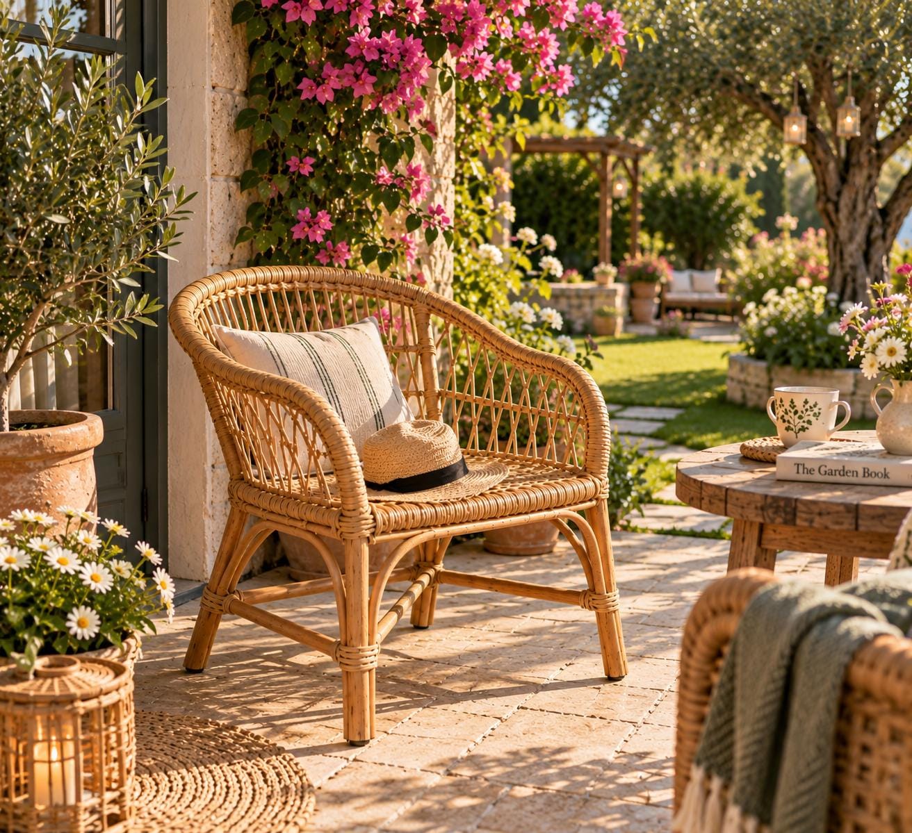 Boho garten dekor