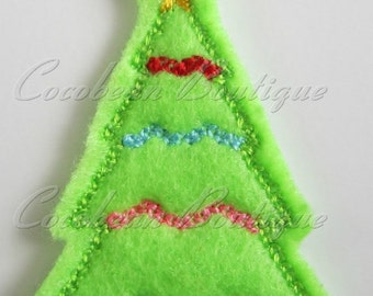 Christmas Tree feltie-mini embroidery-felties-instant download