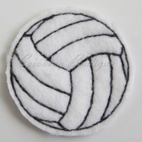 Volleyball feltie-mini embroidery-felties-instant download