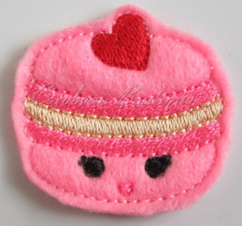 Kawaii Macaroon5 feltie-mini embroidery felties-digital download image 1