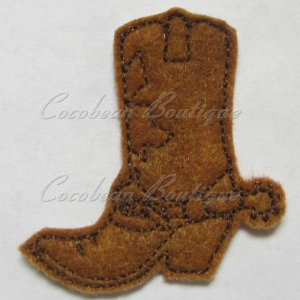 Cowboy Boot feltie-mini embroidery-felties-digital download