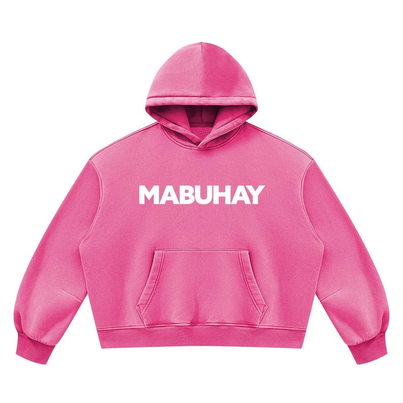 MABUHAY - Unisex Vintage Wash Boxy Fleece Hoodie image 5