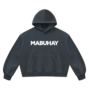MABUHAY - Unisex Vintage Wash Boxy Fleece Hoodie image 1