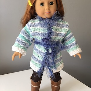 Jacket sweater,cardigan sweater for any 18 inch doll or American girl doll