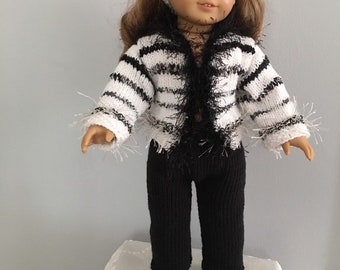 Sweater cardigan , black and white cardigan