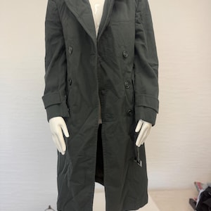 Wool Gabardine Trench Coat - Etsy