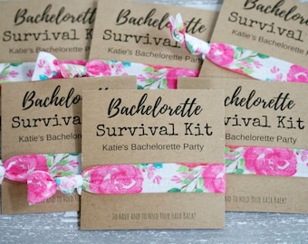 Bachelorette Party Favor - Bachelorette  Survival Kit - Personalized Card- Wedding/Gift/Bridesmaid/Bachelorette Party Gift/Party Favor/