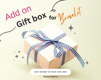 Add On Gift Box for Bracelet | Gift Box | Party Favor Box | Gift/Holidays/Christmas/Birthday | Box for Jewelry or Bracelet  Beige Color