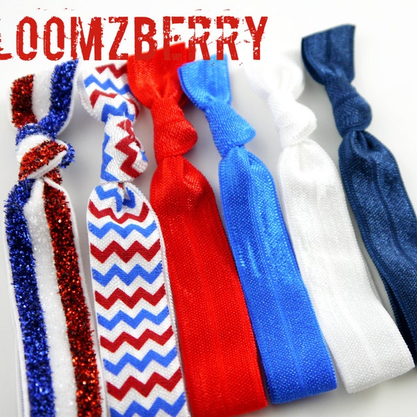 patriotic hair ties