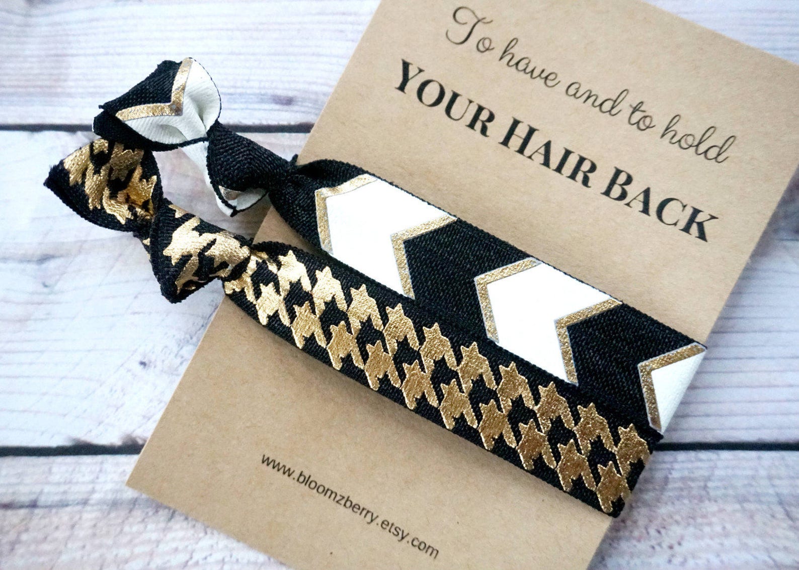 Design Your Own Hair Ties Gift Set Select Card and Hair Ties Etsy