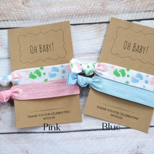 Baby Shower Party Favor - 2 pcs set Hair Ties - No Cease -Baby Shower Party/Party Favor/Unisex - Hair Ties for Baby Shower Party