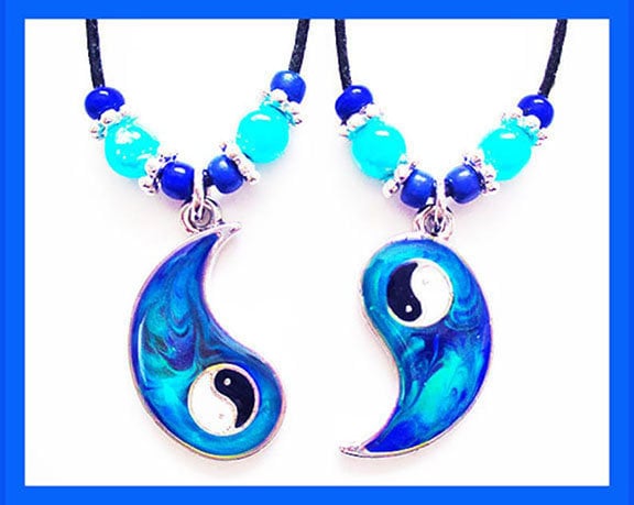 BFF. Yin Yang Friendship Pendants 