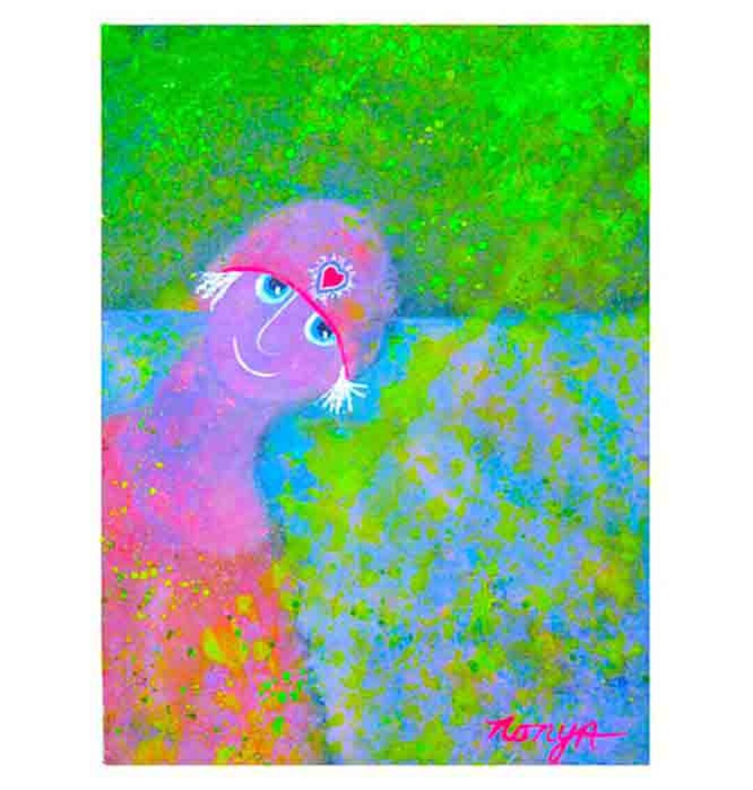 A Loving Person. Heart of Gold. Earth Angel. Splatter Paint Technique ...