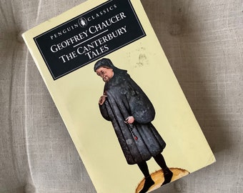 The Canterbury Tales by Geoffrey Chaucer // Penguin Classics // Vintage Book // 1977