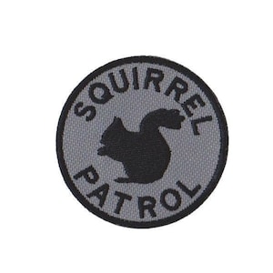 Squirrel Patrol Patch, Squirrel Patrol Dog Tag, Dog Bandana Patches, D –  Stitch Wicked Shop