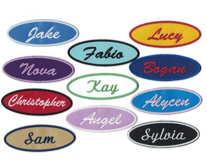 Custom Name Patch Iron on Patches for Jackets With VELCRO® Etsy