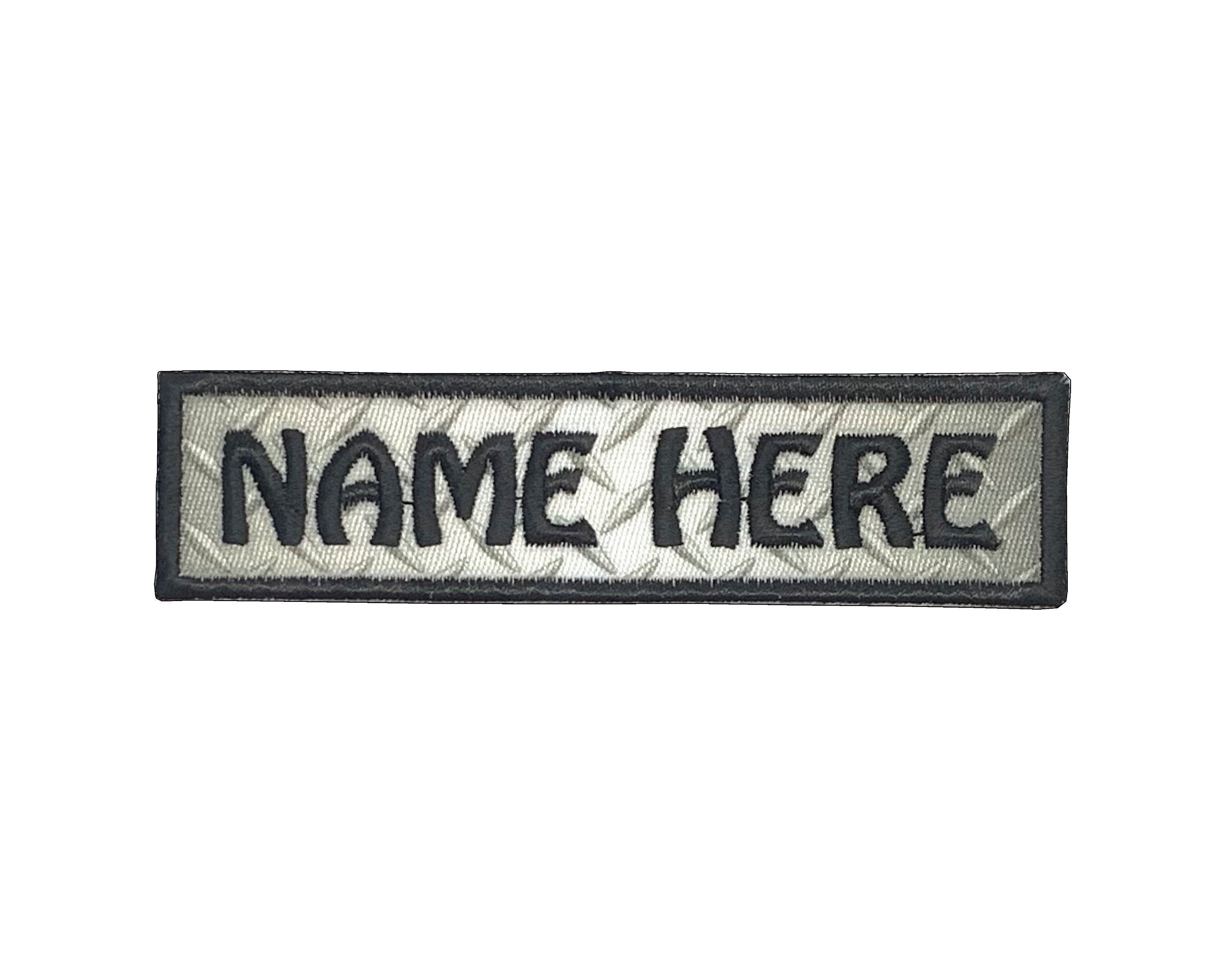 1 by 4 Name Patch Personalized Patch Custom Patch Embroidered
