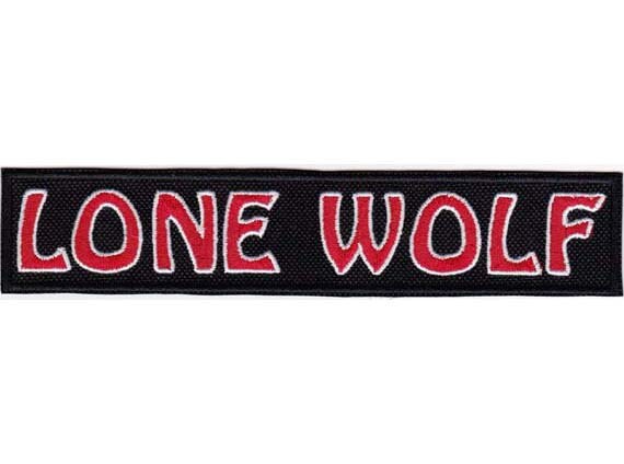 7.25 by 1.5 Custom Lone Wolf Patch - Etsy