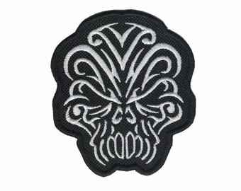 Fancy Skull Patch Iron On Applique Iron On Patch