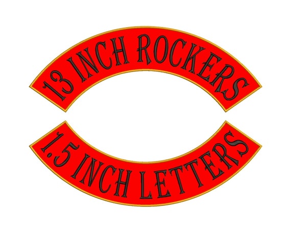 13 Inch Custom Rocker Patches Custom Rocker Patch -  Israel