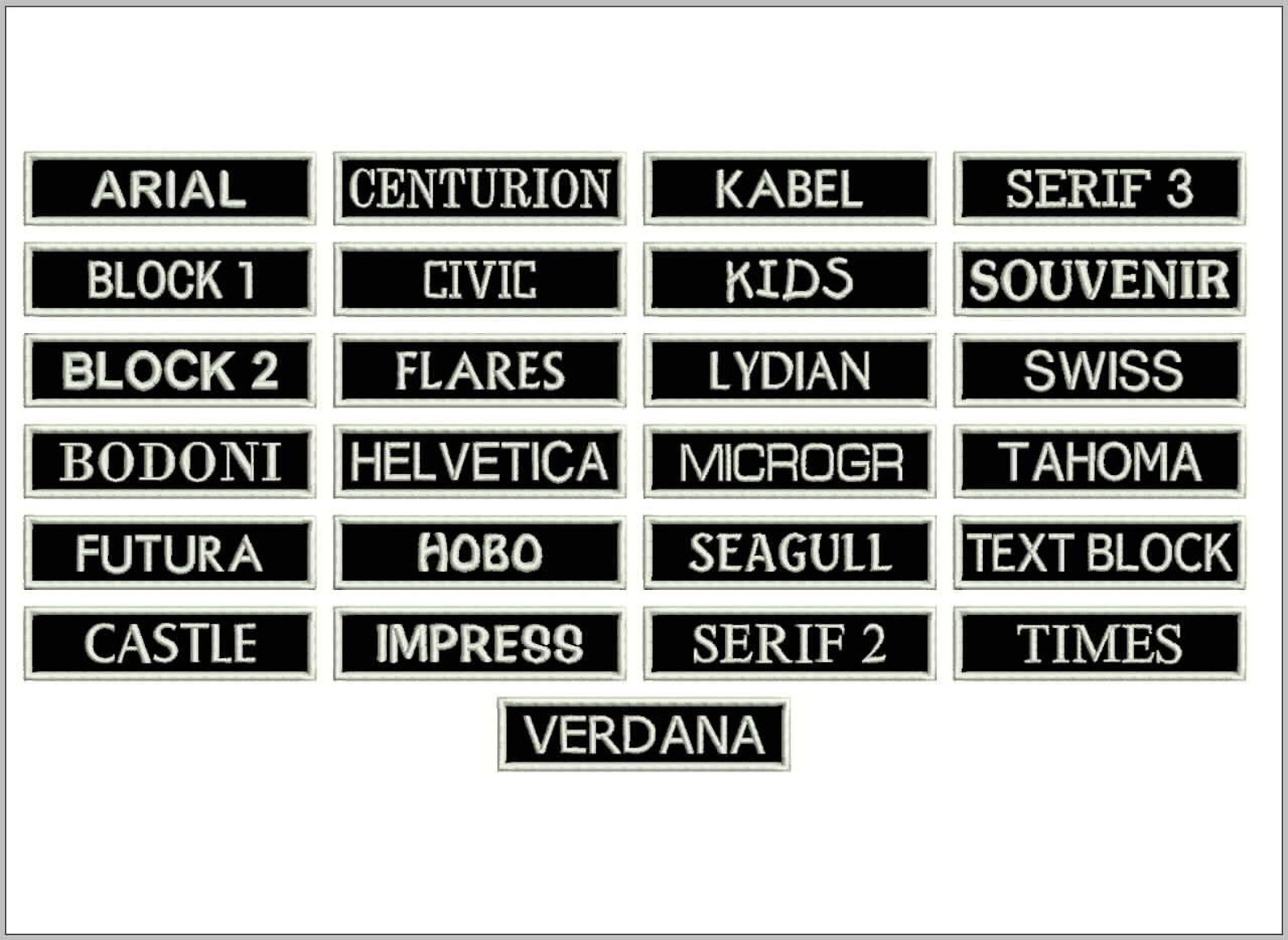 1.5 by 3.5 Two Lines Patch Custom Patch Embroidered Iron on Patch With ...