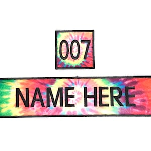 Custom Tie Dye Interval Training Fitness Game Patches for Weight Vest Plate Carrier Patch