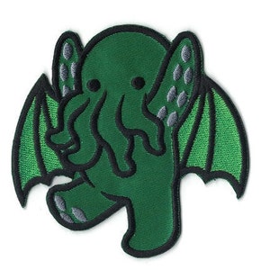 Cute Cthulhu Patch Embroidered Cthulhu Iron on Applique