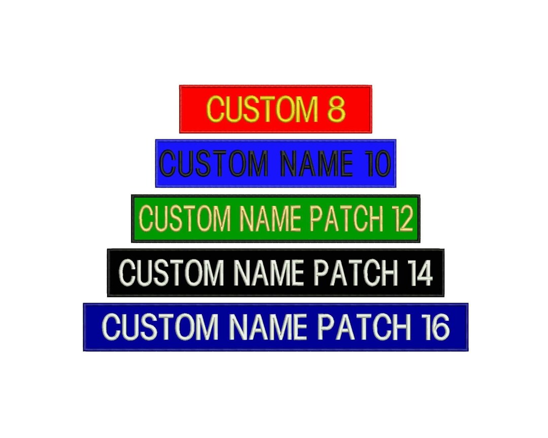 2 Inch Straight Rockers Embroidered Custom Patch With Hook and