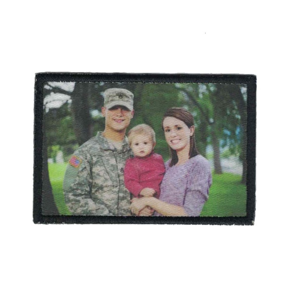 Custom Photo Patch Morale Patch Picture Patch with Hook and Loop Fastener Available