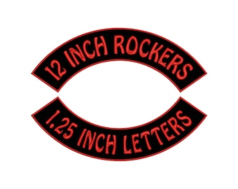 12 Inch Custom Rocker Patches Custom Rocker Patch