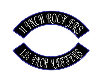 11 Inch Custom Rocker Patches Custom Rocker Patch