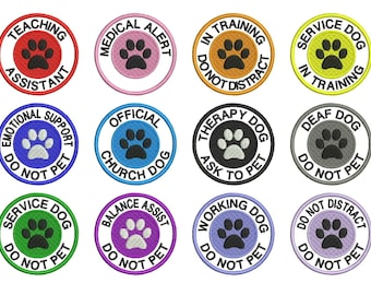 service dog patches