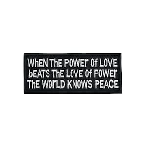 When The Power of Love 2x5 Inch "Empire State Building Climber" Embroidered Patch – Iron on or Hook and Loop Fastener Available