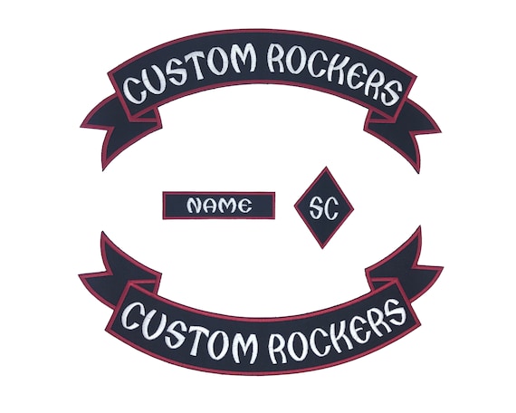 11 Inch Custom Rocker Patches Custom Rocker Patch 