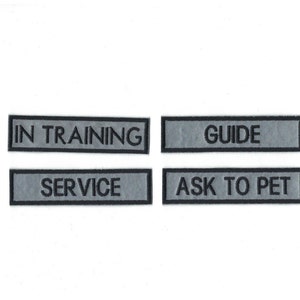 Custom Reflective Dog Patches Hook and Loop Fastener Available